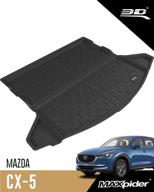 🔲 custom fit all-weather floor mat - 3d maxpider m1mz0581309 for mazda cx-5 models - kagu rubber (black) логотип