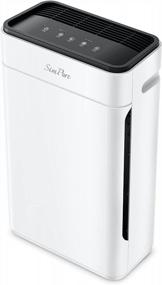 img 4 attached to SimPure HP8 Air Purifier For Home Large Room & Bedroom & Office, Quiet True HEPA Filter Air Cleaner For Allergies, Pets, Smokers, Eliminates Allergens, Smoke, Odors, Dust, Pets Hair Dander, Mold