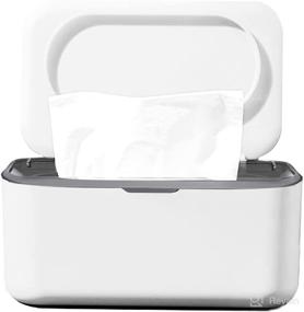 img 4 attached to 🧻 KOOMTOOM Wet Wipe Dispenser: Dust-Proof Tissue Box Holder for Car, Home, Office - Keeps Wipes Fresh!