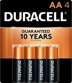 img 4 attached to Durable Duracell CopperTop AA Batteries - Long-Lasting, Versatile Double A Batteries for Home and Office Use - 4-Pack