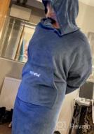 img 1 attached to Stay Cozy And Dry With The Hiturbo Plush Changing Robe: Oversized Hooded Surf Poncho With Pocket And Fleece Towel For Aquatics And Home Use review by Daniel Taylor