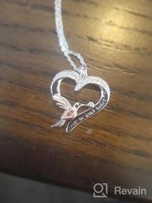 img 5 attached to 🕊️ Hummingbird Gifts: 925 Sterling Silver Jewelry for Women - Hummingbird Pendant Necklace Inspirational Bird Animal Jewelry - Perfect Gifts for Mom, Girls, Grandmothers