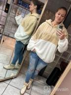 img 1 attached to Double Fuzzy Faux Fleece Zipper Hoodie For Women - Cozy Casual Sweatshirt Outwear In Sizes S-XXL review by Joshua Flake