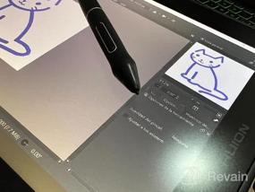 img 5 attached to Huion Kamvas 13 Графический планшет для рисования Перьевой дисплей с чувствительностью к давлению 8192, стилусом без батареи, 8 экспресс-клавишами и регулируемой подставкой - 13,3-дюймовый полноэкранный ламинированный экран (зеленый)