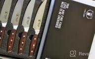 img 1 attached to Jane Series 5'' Senior Steak Knife Set Of 4 - High Carbon German Stainless Steel & Pakkawood Handle Ergonomics Design review by Matt Dyen