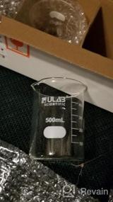 img 5 attached to Набор стеклянных стаканов ULAB Scientific Low Form Griffin с магнитной мешалкой: размеры 100 мл, 250 мл и 500 мл из боросиликатного стекла 3,3 с печатной градуировкой - UBG1004