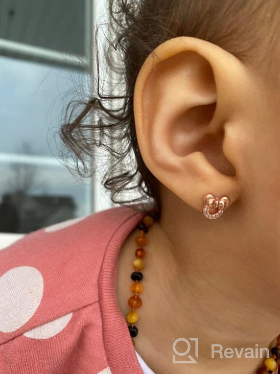 img 1 attached to 👂 Sterling Silver Zirconia Earrings: Hypoallergenic Jewelry for Girls with Sensitive Skin review by Jenny Smith