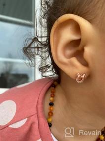 img 6 attached to 👂 Sterling Silver Zirconia Earrings: Hypoallergenic Jewelry for Girls with Sensitive Skin