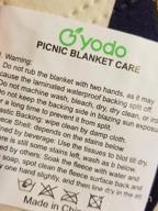 img 1 attached to Extra Large Machine Washable Picnic Blanket Tote - Perfect For Family Outings, Camping, Beach Hiking & More! review by Lorenzo Wood
