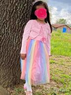 img 1 attached to JerrisApparel Rainbow Flower Birthday Pageant Dresses for Girls' Clothing review by Anthony Rael