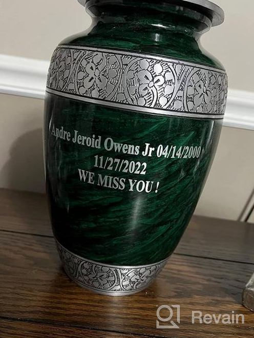 img 1 attached to SmartChoice Small Keepsake Cremation Urn For Human Ashes - Ideal For Funerals And Memorials review by Etai Gopala