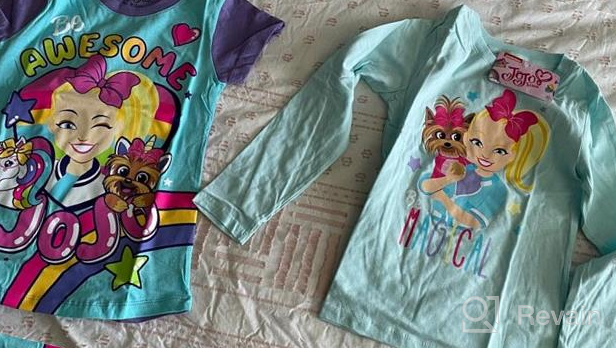 img 1 attached to Shop the Nickleodeon JoJo Siwa Clothes 2-Pack: Long & Short Sleeve Unicorn Tees for Girls review by Sara Gurule
