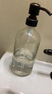 img 1 attached to 2-Pack AmazerBath Glass Soap Dispenser - Rustproof Bronze Pump, 17 Oz Liquid Lotion & Kitchen Dish Soap review by Robert Gomatham