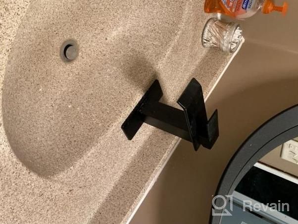img 1 attached to Homevacious Black & Gold Vessel Sink Faucet - Single Handle Modern Waterfall Bathroom Tap W/ Pop Up Drain & Supply Line review by Patrick Myers