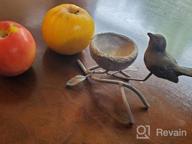 img 1 attached to Vintage Heart Shaped Resin Bird Candle Holder - Marbrasse Home Decor Centerpiece review by Tingate Skrbec