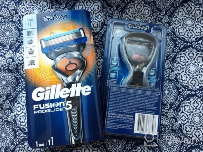 img 1 attached to Gillette Fusion5 ProGlide Men's Razor, 1 Cassette, 5 Carbon Blades, FlexBall Technology, Trimmer review by Kichiro Osamura ᠌
