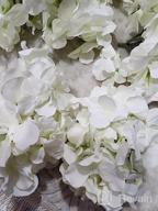 img 1 attached to Pack Of 5 Artificial Hydrangea Flowers With Removable Stems - Full Silk Blush Hydrangea Heads - Perfect For Home Decor, Weddings, And DIY Projects review by Luis Shreibman