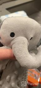 img 8 attached to Soft Snuggle Toy For Girls - Cute Pink Elephant Lovey Stuffed Animal Plush Perfect As Newborn Christmas Gift, 11 Inch