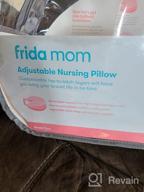 img 1 attached to Frida Mom Adjustable Nursing Pillow: Ultimate Comfort for Moms and Babies with Back Support, Waist Strap, and Heat Relief Pockets review by Matt Barsa