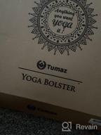 img 1 attached to Tumaz Rectangular Yoga Bolster Set - Soft Pillow For Restorative Yoga And Meditation, Includes Carry Handle, 8-Feet Yoga Strap, And Machine Washable Cover For Easy Care review by Timothy Spinner