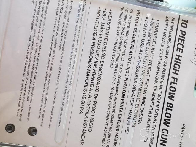 img 1 attached to WYNNsky Air Compressor Accessories Kit: High Flow Air Blow Gun With 9PCS Blower Tips, 6 Inch Extensions, Needle, Rubber Tip, And Xtreme Flow Nozzle For Powerful Cleaning At 120PSI Working Pressure review by David Hayden