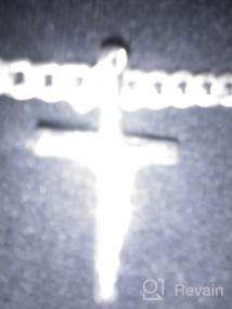 img 6 attached to Священное стильное украшение: Кулон Ritastephens 🏻 итальянский крест на цепочке из стерлингового серебра