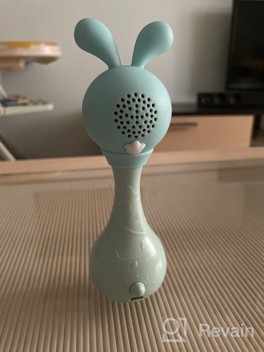 img 3 attached to 🎶 Blue Alilo Smarty Bunny Shake & Tell Musical Toy Rattle for Newborns and Infants - Soother with Lullaby Song Story, Music Player & Games review by Anastazja Kulka ᠌