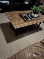 img 1 attached to Rustic Farmhouse Coffee Table With Storage Shelf For Living Room, Easy Assembly, Espresso - Large 𝟒𝟑.𝟑" X 𝟐𝟑.𝟔 review by Anthony Colton