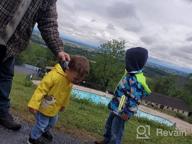 img 1 attached to Kids Waterproof Hooded Dinosaur Rain Jacket Windbreaker Outdoor Raincoat Boys Girls review by John Blanco