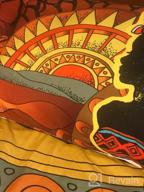 картинка 1 прикреплена к отзыву Африканский женский комплект постельного белья размера «queen-size» - этнический афро-декор, пододеяльники и одеяла с покрывалом с принтом древней пустыни от Cedric Ziebart