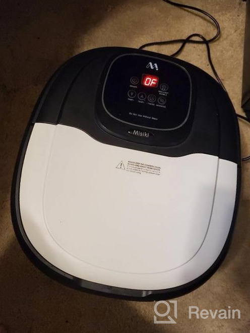 img 1 attached to Relax At Home With Misiki Foot Spa Bath Massager: 3 Automatic Modes, 6 Motorized Shiatsu Rollers & Bubble Jets! review by Robert Capers