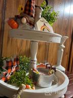 картинка 1 прикреплена к отзыву Золотой двухъярусный металлический поднос MAONAME с ручкой - стильный декоративный поднос для кухни, гостиной, ванной комнаты и сезонных дисплеев от Jim Ball