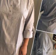 img 1 attached to JINIDU Men'S Linen Henley Shirts Long Sleeve Cotton Casual Beach Hippie T Shirt review by Jeff Richmond