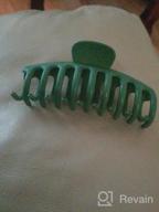 img 1 attached to Strong Hold Hair Accessories: 4 Pcs Nonslip Large Hair Claw Clips For Thick Hair review by Kim Kajer
