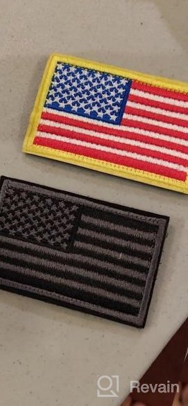 img 1 attached to Show Your Patriotism With 2 High-Quality Tactical American Flag Patches - Perfect For Backpacks, Caps, And More! review by Chris Bailey