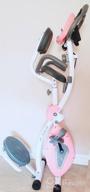img 1 attached to 🚴 Murtisol Folding Exercise Bike: Compact & Foldable, Magnetic Resistance Control, Twister Plate, Arm Resistance Bands, Extra Large & Adjustable Seat, Heart Monitor - Perfect Home Exercise Bike in Three Colors review by Ron Kishore