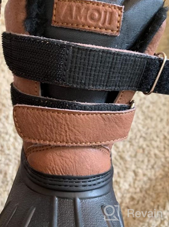 img 1 attached to 🌨️ Outdoor Winter Boys' Shoes: Amoji Lining Boots with Excellent Insulation review by Larry Cothran