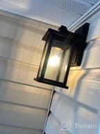 img 1 attached to Elevate Your Outdoor Space With Emliviar Black Wall Mount Lights - 2 Pack review by Paul Rose