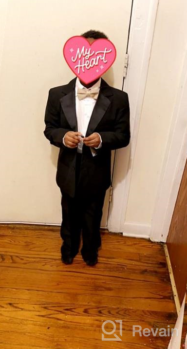 img 1 attached to Classic Fit Tuxedo Set 🤵 for Boys - Spring Notion, No Tail review by Charles Lewis