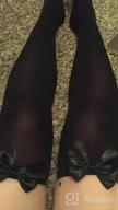 img 1 attached to Graceful Feminine Style: Bow Lace Thigh High And Knee High Stockings For Women review by Robert Castro