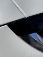 img 1 attached to Tesla Model 3 Vent Deflector - Xipoo Ventshade Visors For Side Windows - Black Rain Guards & Accessories For Car Ventilation review by Lex Ismael