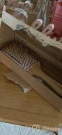 img 1 attached to Eco-Friendly Bamboo Hair Brush With Detangle Tail Comb For Healthy And Silky Hair - Perfect For Men, Women, And Kids review by Don Olsen