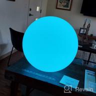 img 1 attached to LOFTEK Rechargeable Pool Light Ball: 20-Inch Waterproof RGB LED Ball With Remote Control For Nursery, Garden And Pool. 16 Color Options For Perfect Mood Lighting And Decoration. review by John Mceachern