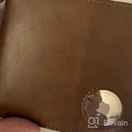 img 1 attached to Men'S Slim Leather Bifold Wallet W/ AirTag RFID Blocking & 13 Credit Card Slots review by Patrick Gibb