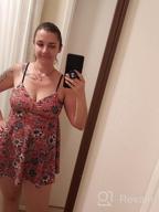 img 1 attached to 👙 Stylish CtriLady Women Tankini Swimsuits: Floral Print, V Neck Blouson Tops, Boy Shorts - Perfect Swimwear for Fashionable Ladies review by Steve Chomos