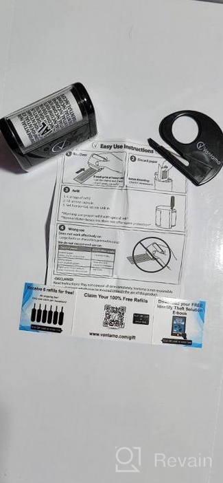 img 1 attached to 🔒 Vantamo Identity Theft Protection Roller Stamps - Refills (6 Pack, Ink Refill) review by Chris Crawford