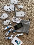 img 1 attached to Rechargeable Dual Channel EMS TENS Unit Muscle Stimulator With 48 Modes, 14Pcs Reusable Electrode Pads And Continuous Mode Electronic Pulse Massager - Storage Pouch/Pads Holder Included review by Kevin Webb