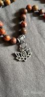 img 1 attached to Healing Gemstone Mala Bead Bracelet - 7 Chakra 108 Prayer Necklace For Yoga Meditation review by Stephanie Lum