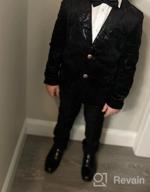 img 1 attached to 🤵 Golden Jacquard Boyland Tuxedo Formal Attire for Boys review by Darryl Duncan