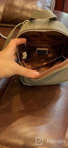 img 1 attached to Leather Mini Backpack Purse For Women - Crossbody Phone Bag And Small Shoulder Bag By Aeeque review by Ryan Whatley